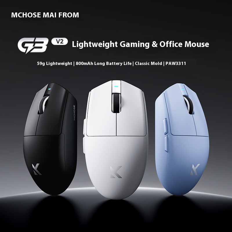Esports Essential Gaming Pc - MCHOSE G3 V2 Gaming Mouse Tri-mode