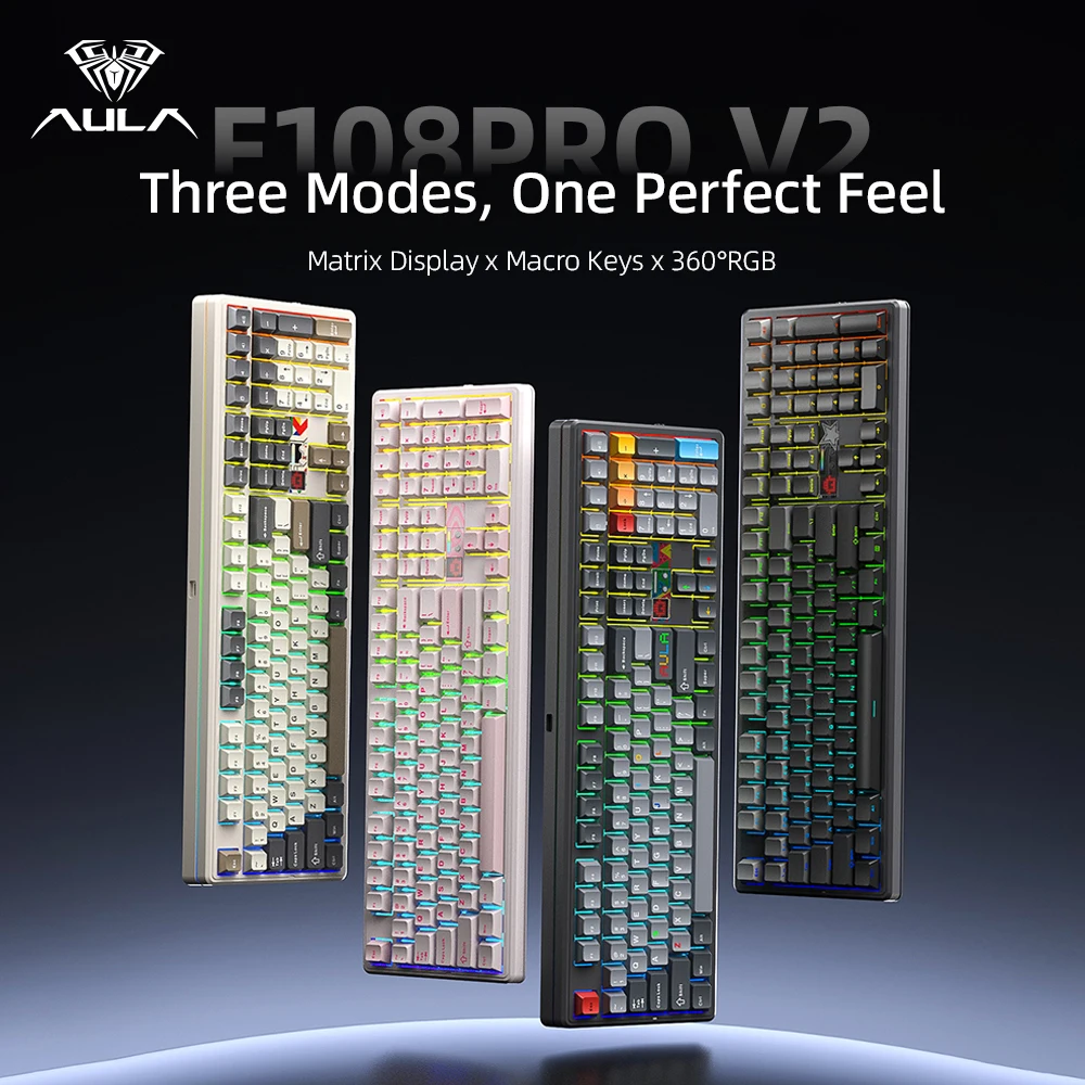 Esports Essential Gaming Pc - AULA F108 Pro V2 Mechanical Keyboard